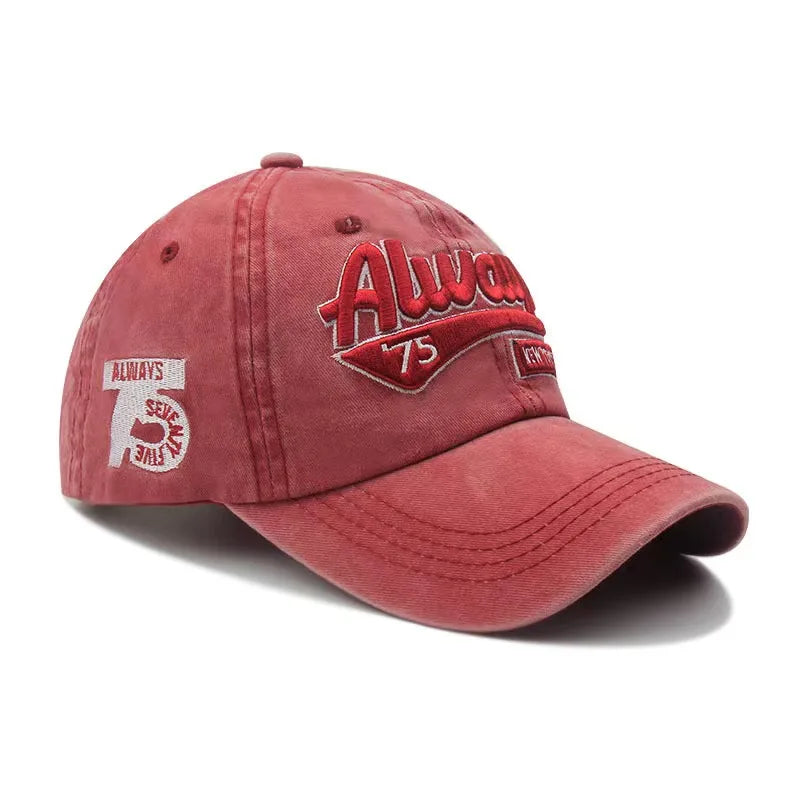 Washed cotton mesh breathable baseball cap made old light board caps men and women tide spring and summer hat women