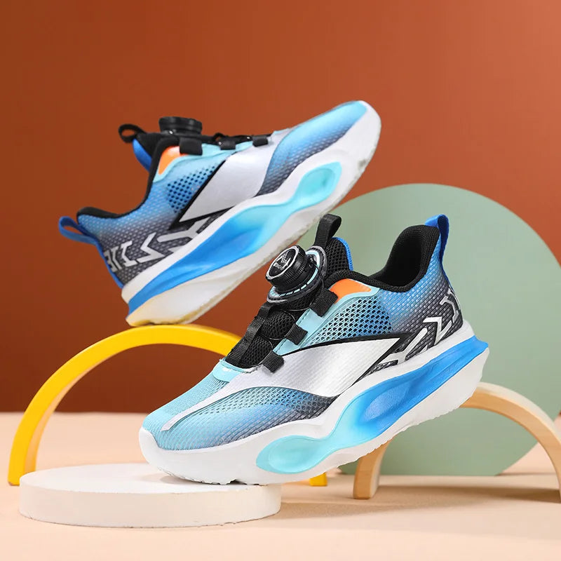 Kinder-Sneaker, modisch, mit dicker, weicher Sohle, Dämpfung, elastisch, lässig und bequem – neue leichte Mesh-Tennisschuhe und Jogging-Schuhe