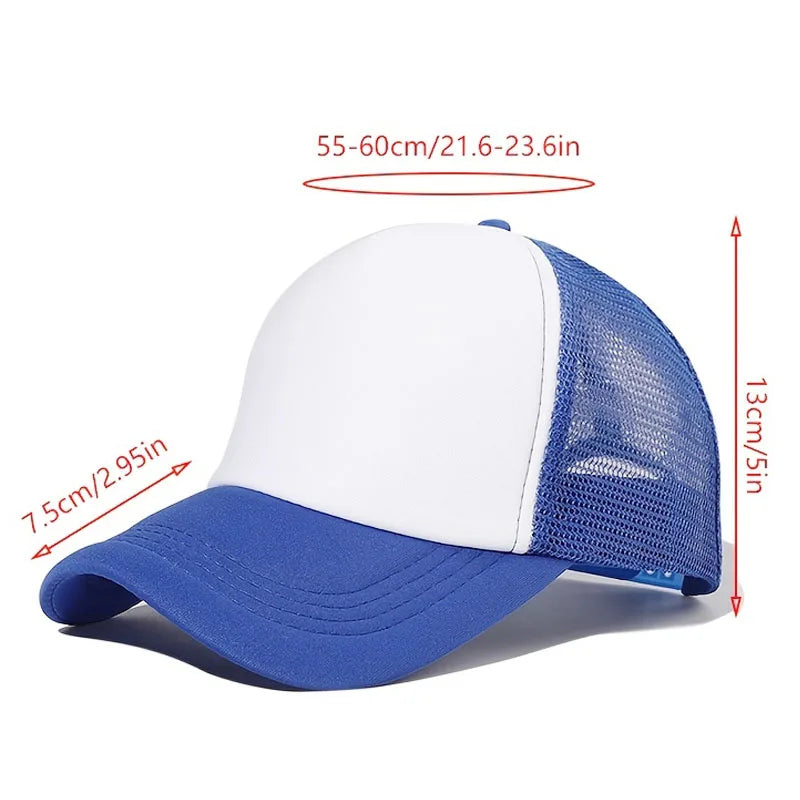 Cappellino da baseball carino con stampa SpongeBob, per uomo e donna, cappellino estivo in rete con protezione solare, cappellino da golf regolabile, cappellino da camionista in stile anime