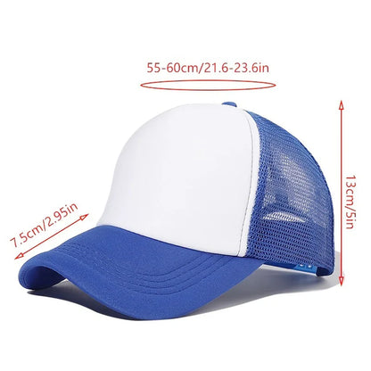 Cappellino da baseball carino con stampa SpongeBob, per uomo e donna, cappellino estivo in rete con protezione solare, cappellino da golf regolabile, cappellino da camionista in stile anime