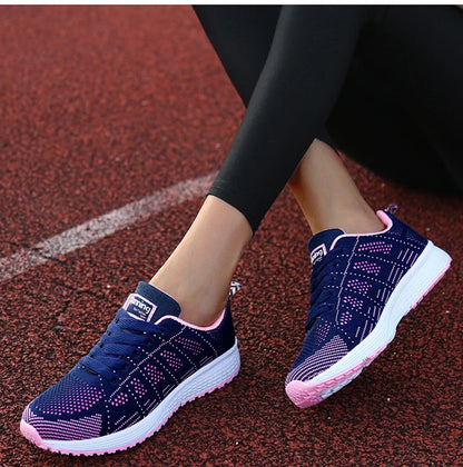 New Arrival Women Flats Footwear Lace-Up Flats Casual Sneakers Women's Soft Zapatos Mujer Plus Size