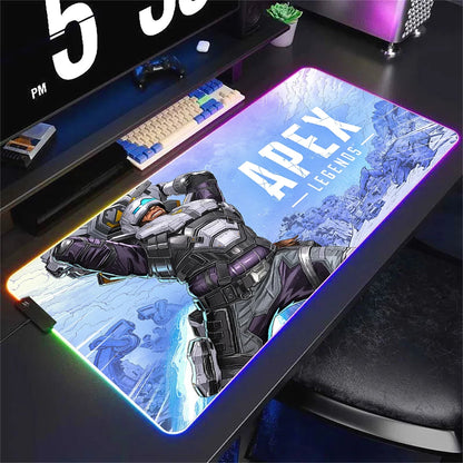 RGB Apex Legends Keyboard Mousepad Computer Gaming Cool Mouse Pad Speed Large Accessories Mouse Mats Office Desk Protector Mat