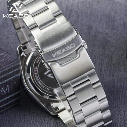 KEASO Top Men Dive Watch C3 Super Luminous 316L Solid Steel 20Bar Waterproof Sapphire Mirror MIYOTA 2035 Quartz Movement Watch