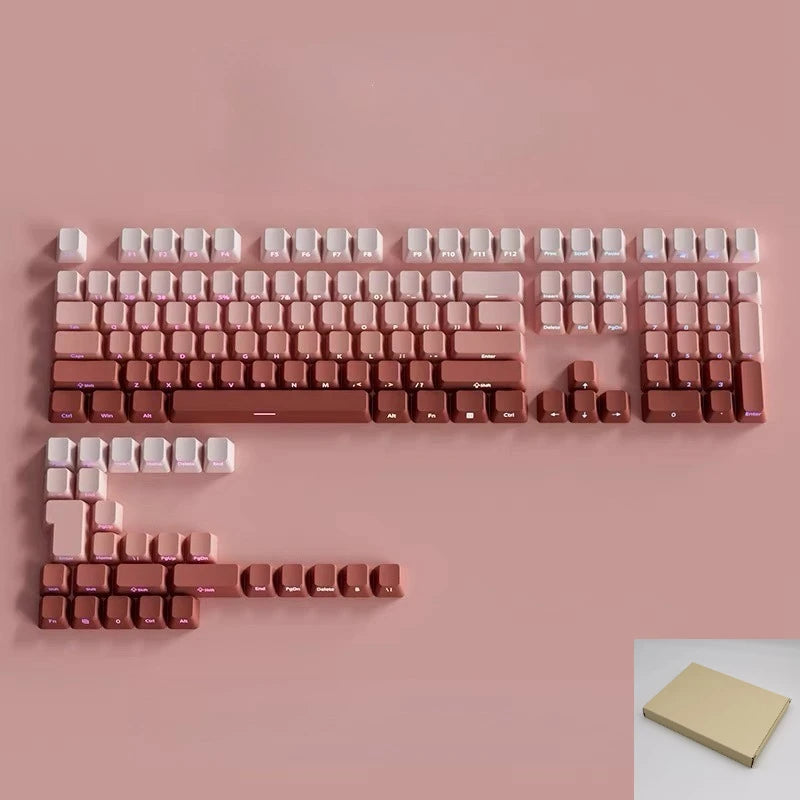 2025 Original Daylight Keycaps PTB Translucent, Side-engraved Oem 136 Keys, Customized To Fit 60/84/98/108 Mechanical Keyboards.