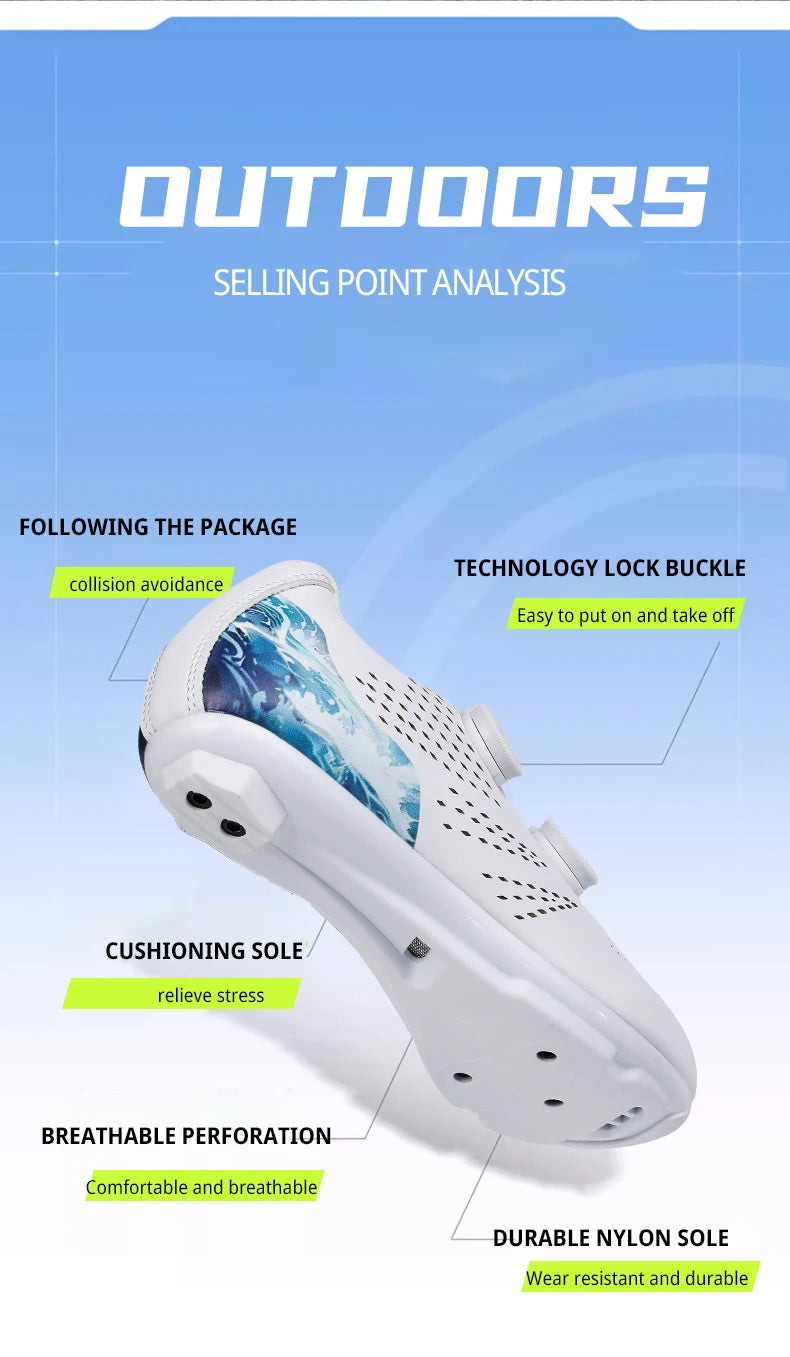 Professional Men's Road Cycling Sneakers, Bike Shoes with SPD MTB Sole, Flat Racing Speed Trail Mountain Bicycle Footwear, Pedal Sports
