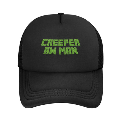 Adult Creepin Creepers Trucker Hat Mesh Baseball Cap Snapback Caps Hats Sun Hat Adjustable Sun Caps Summer