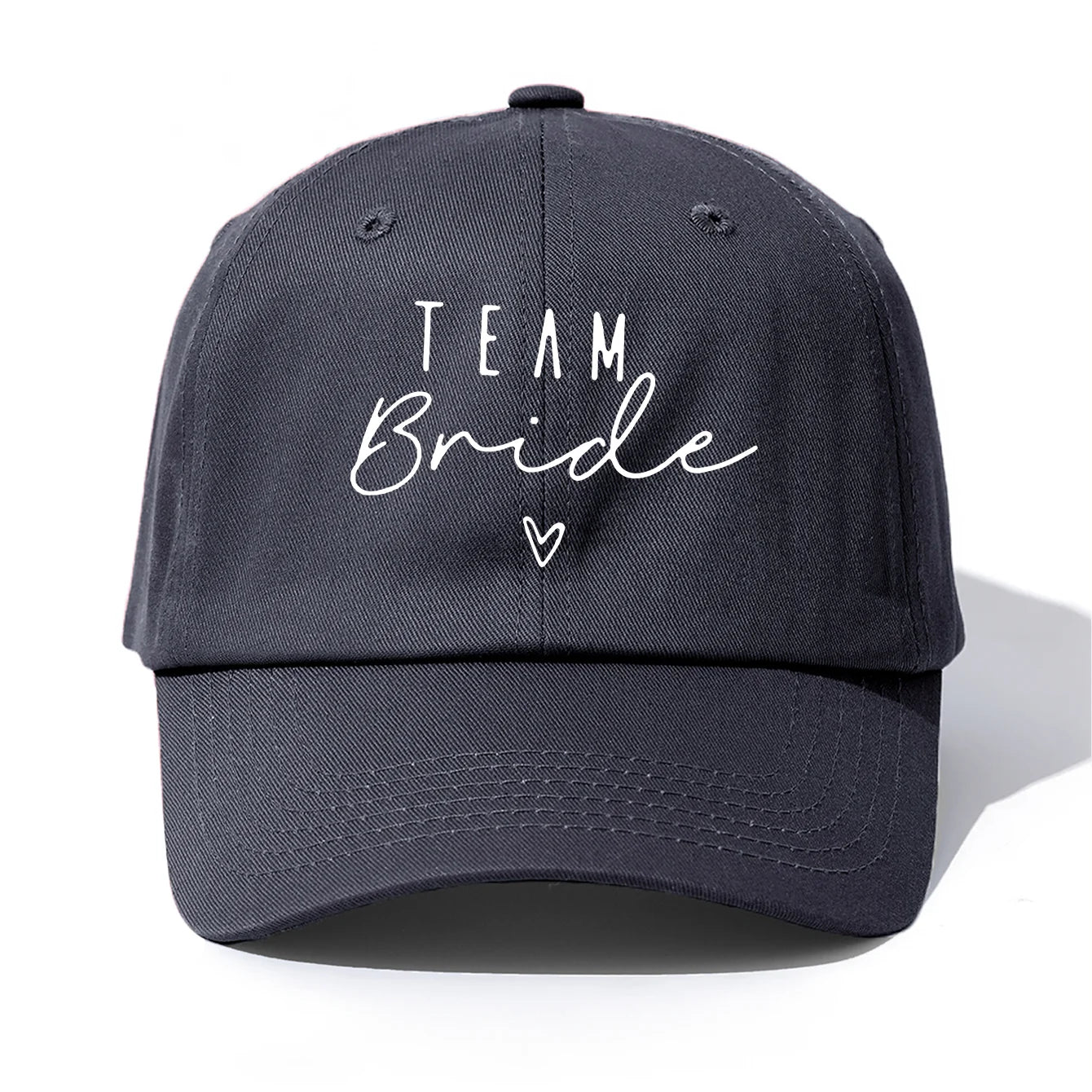 1pc Team Bride Print  Baseball Cap for Adults,  Minimalist Retro Style Casual Soft Adjustable Dad Hat, Perfect As Gift
