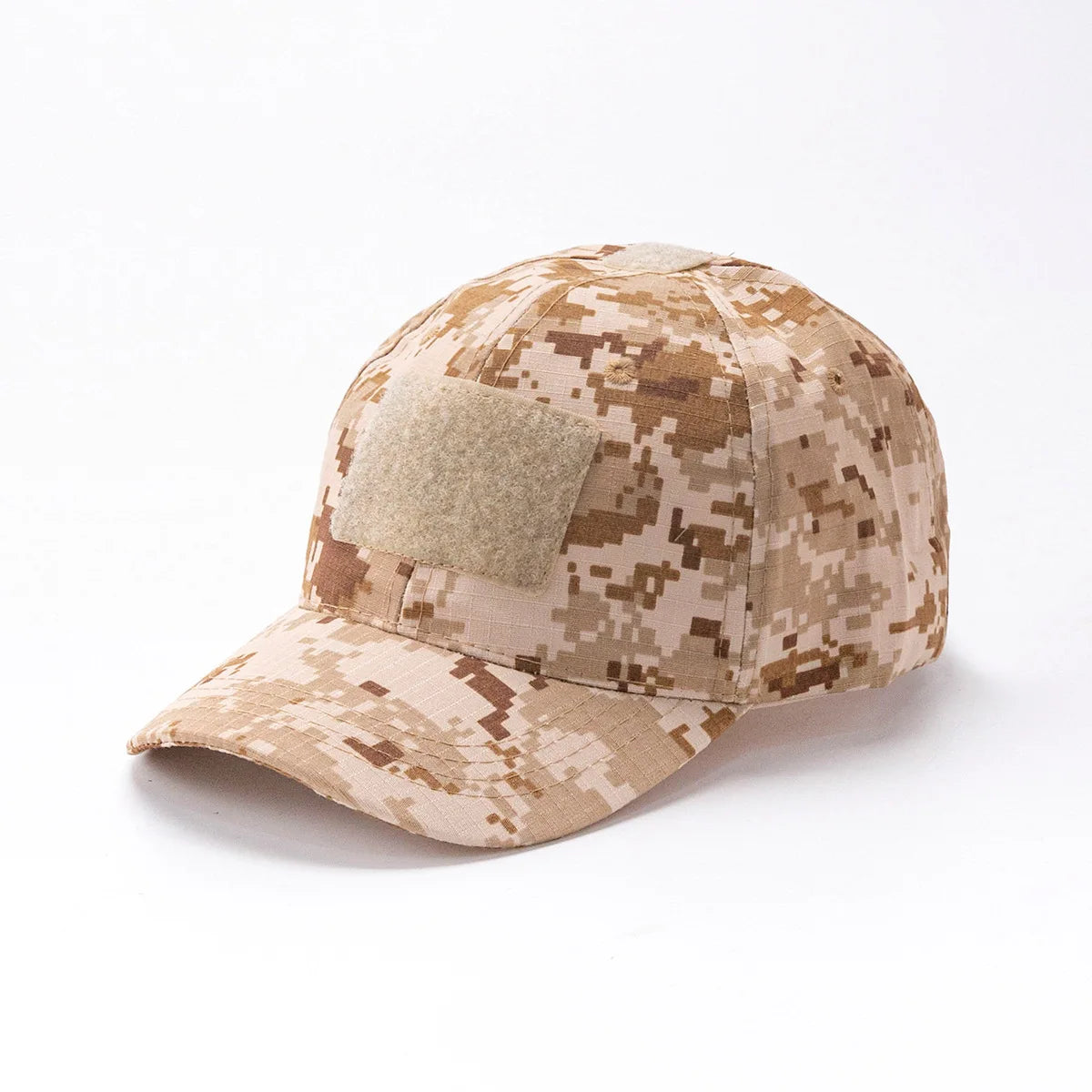 Spring Camo Baseball Cap - Tactical Military Snapback with Hook & Loop Patch Unisex Breathable Sun Hat Outdoor UV Protection