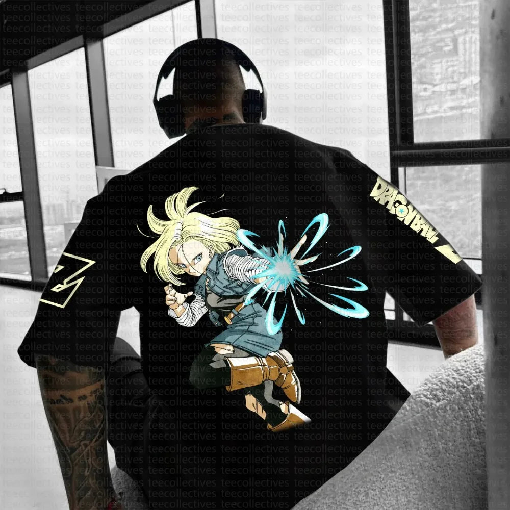 Camiseta de verano 2025 Son Goku Dragon Ball Anime para hombre, estilo Harajuku oversize retro urbano, tops unisex informales holgados de manga corta para mujer