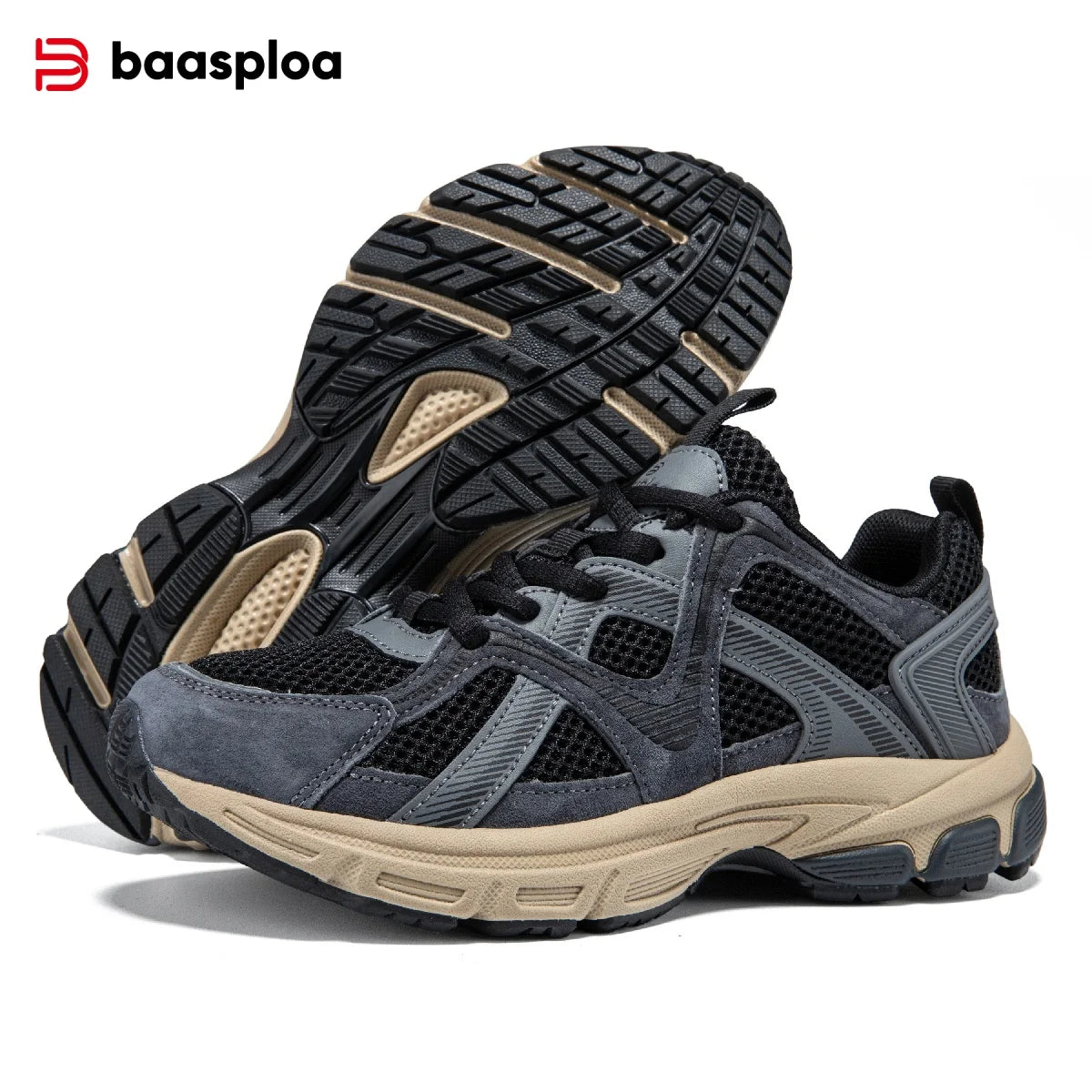 Baasploa Women Running Sneakers Brand Mesh Breathable Comfortable Walking Shoes Outdoor Anti-slip Female Casual Jogging Sports Shoes