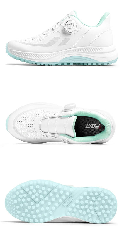 Scarpe da golf da donna PGM estive traspiranti con lacci a rotella, rialzate, antiscivolo, sneakers sportive outdoor coreane XZ417