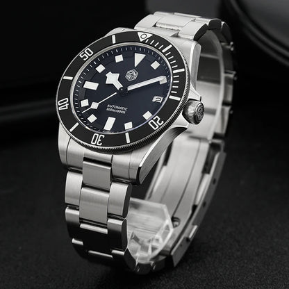  San Martin Grade5 Titanium Watch SN0121TD PT5000/ST2130 Automatic Movement Watch 300M Waterproof Adjustable Clasp Wristwatch