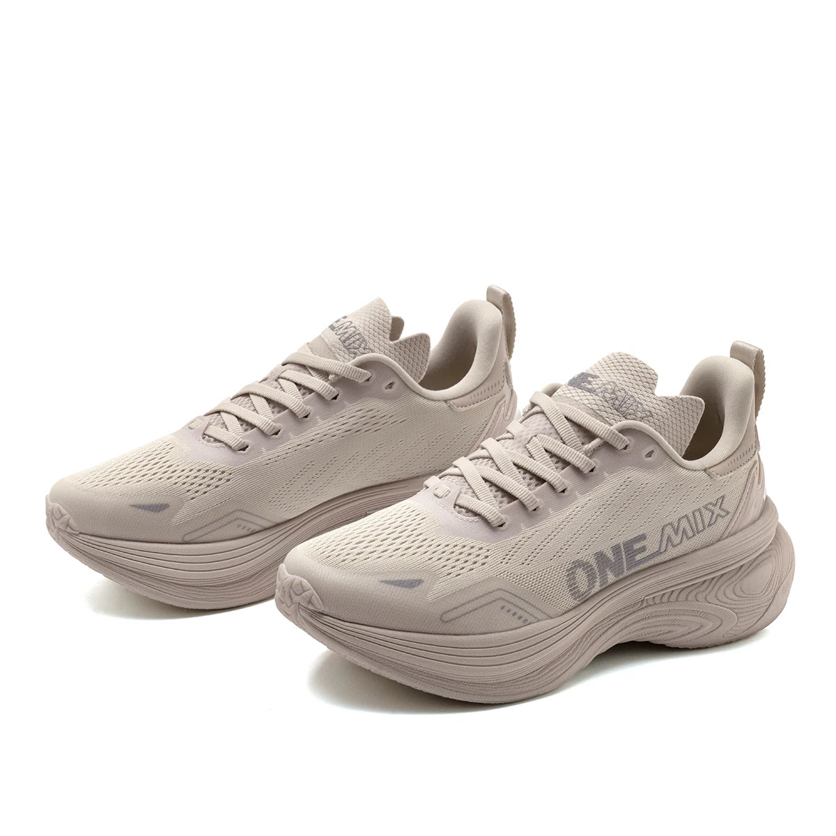 ONEMIX Bumper Max Jogging Running Shoes, Unisex Lightweight Sneakers, Road Wear-Resistant, Fashion Sports Fitness Shoes