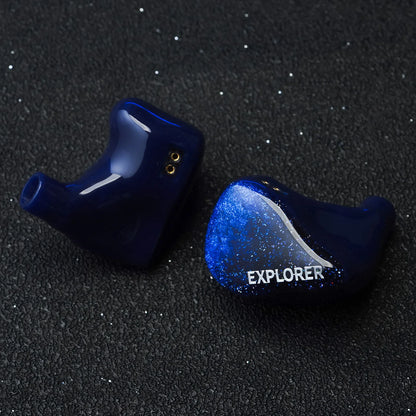 HiFiGo AFUL Explorer Wired Hybrid Earphones 1DD+2BA Hybrid In-Ear Monitors 3D Printed Acoustic Tube RLC Division HiFi Earbuds