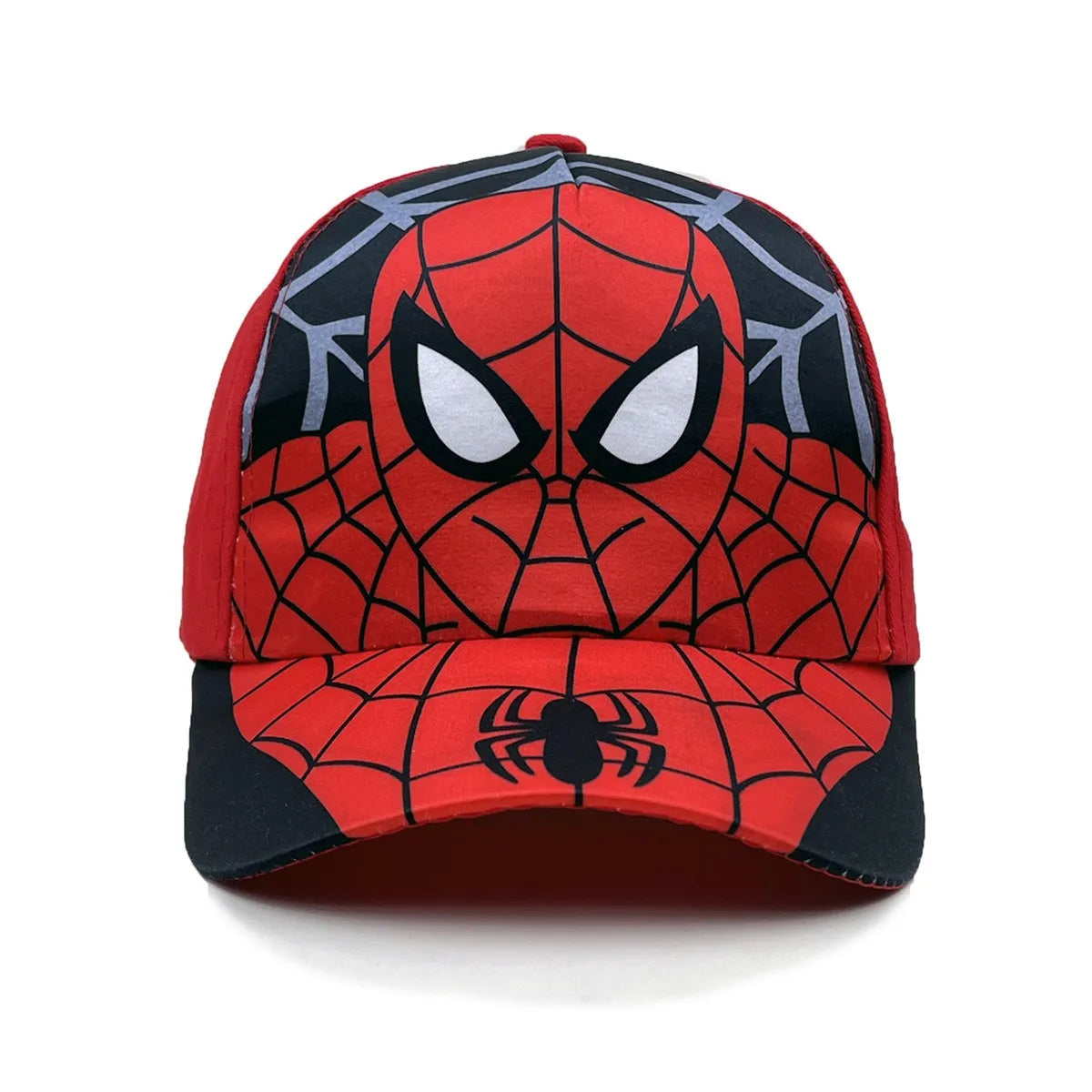 Casquette de baseball Marvel Spider-Man Anime pour enfant, casquette à visière de dessin animé, en coton et polyester, protection solaire toutes saisons, idée cadeau