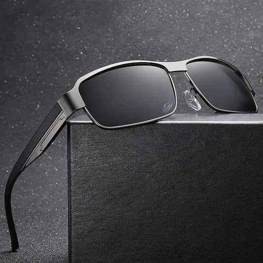 Classic Metal Frame Men Sunglasses Luxury Brand Designer Sun Glasses For Man Driving Fishing Vintage Eyewear