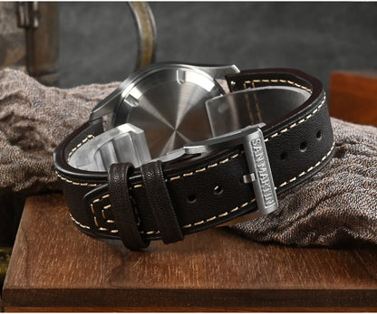 San Martin Men Pilot Watch 37mm Miyota 8215 Fashion Simple Style Military Automatic Mechanical Watches 100m Waterproof BGW-9