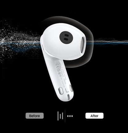 UGREEN ANC Semi-open TWS Adaptive Active Noise Cancelling Earbuds LDAC Hi-Res Audio Wireless Bluetooth Earphones Headphones