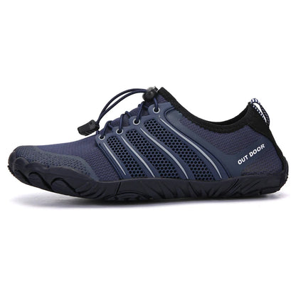 Men's Minimalist Running Cross Training Shoes Barefoot Shoes Big Toe Box Five Finger Shoes Saguaro Barefoot Pit Viper Paracord