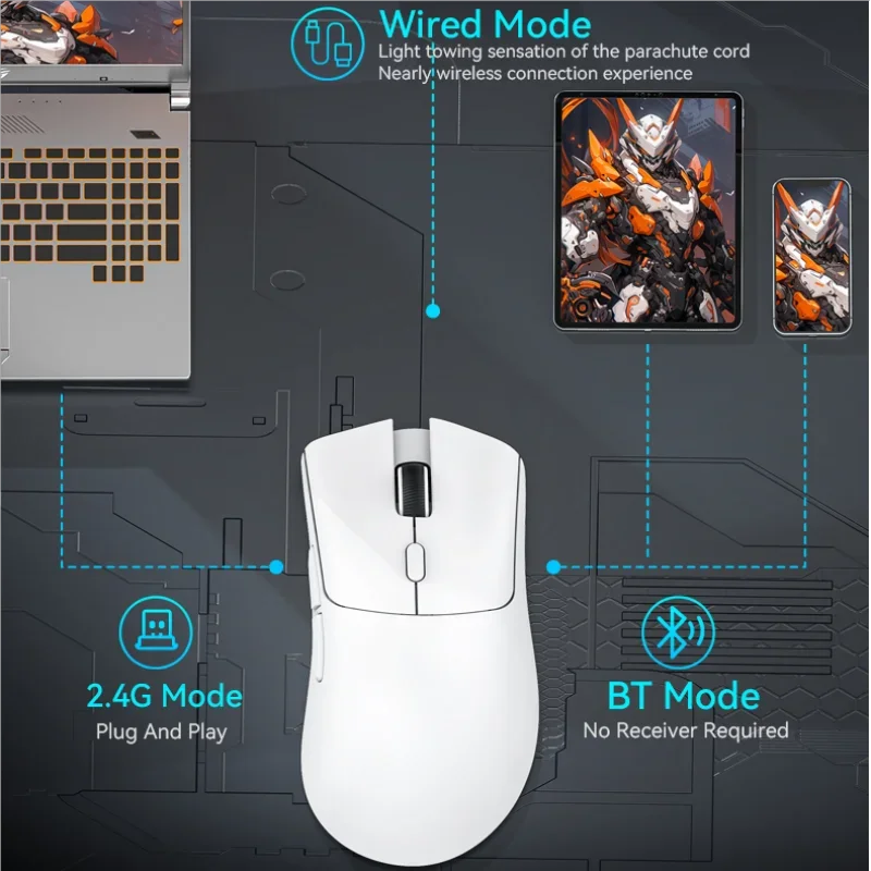 Attack Shark R1/X11 Tri-Mode Wireless Gaming Mouse 18K DPI PAW3311 Bluetooth/2.4GHz/Wired Lightweight Programmable for PC/Laptop