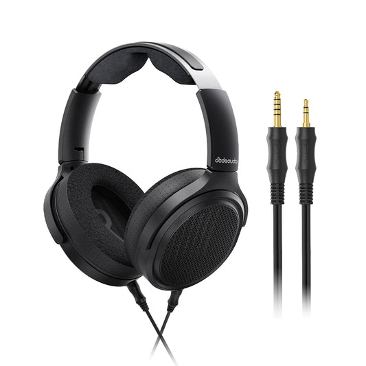 FiiO JT7 Over-Ear Planar Magnetic Audiophile Headphones 95x86mm Planar Driver Design Adjustable Headband 4.4mm/3.5mm Cable