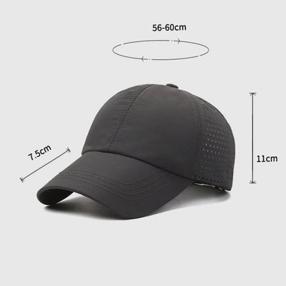 Nopeasti kuivuva aurinkolippalakki naisille, ulkoiluun ja vapaa-aikaan sopiva urheilulakki miehille, isokokoinen baseball-lippalakki, 60–65 cm, säädettävä aurinkolippalakki, lippalakki
