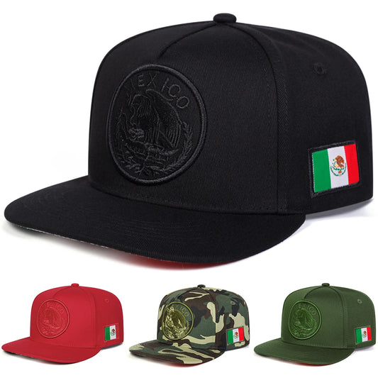 Unisex MEXICO Eagle Embroidery Hip-hop Hats Spring and Autumn Outdoor Adjustable Casual Baseball Caps Sunscreen Hat Sports Cap