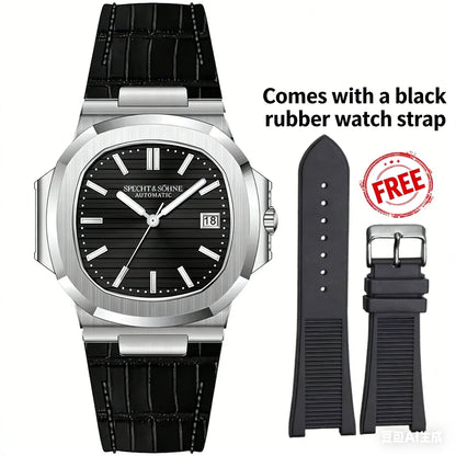 2026 New Specht & Söhne 40MM Rose Gold Men's Watch Japan Miyota 8215 Automatic Mechanical Steel Sapphire Crystal 50M Waterproof
