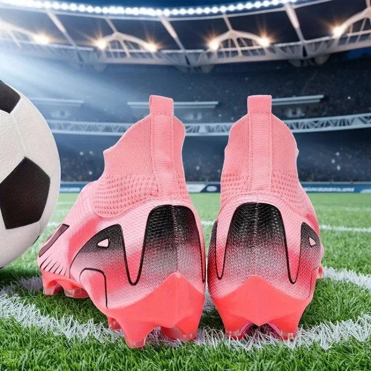 Men's New TF Football Boots Sneakers Society Turf Grass Ultralight Male Soccer Shoes Comfortable Ankle Football Shoes Futsal Fast
