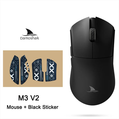 Darmoshark M3 V2 Gaming Mouse Double 8K Wireless Tri Mode 26KDPI PAW3395 Sensor Big Hand Game Macro Mouse For Computer Laptop PC