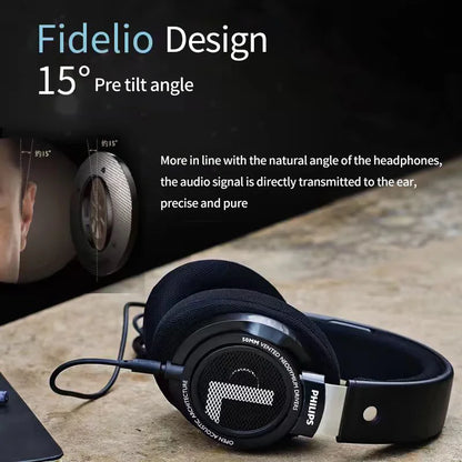 Philips SHP9500 HiFi Precision Stereo Headphones for Music Mobile Computer Gaming Open HD Mic Call Wired Headset Original 100%
