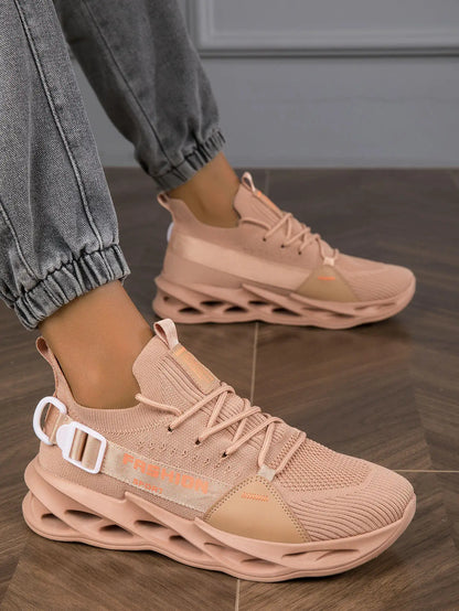 Hot Sale Fashion Purple Casual Sneakers Women Men Blade Running Shoes Big Size 48 Light Breathable Sports Shoes Men Mesh Sneakers