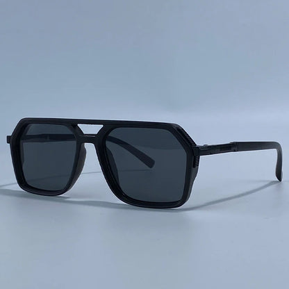 Vintage Steampunk Polarized Sunglasses Women Double Bridge Black 2026 Luxury Designer Driving Shades For Lady Fashion Eyewear