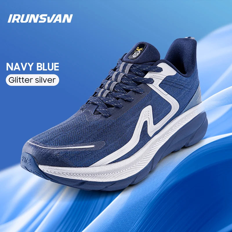 IRUNSVAN 2026 Original Air Cushion Running Shoes Fitness Jump Exercise Breathable Sports Shoes Men's Walking Shoes
