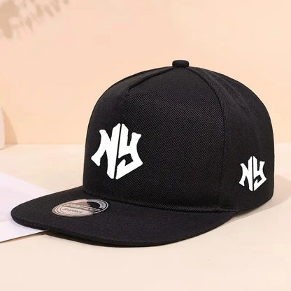 Baseballová čepice s neutrálním potiskem písmen, vhodná na jaro a podzim, nastavitelná, ležérní, ve stylu hip-hop, s kšiltem, chránící před sluncem