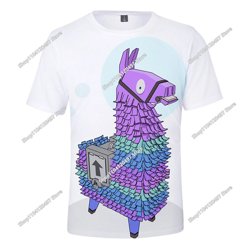 Christmas Fortnite 3D T-shirt Tees Battle Royale Streetwear Kids Victory Game Men and Women Harajuku T Shirt Teen Clothes