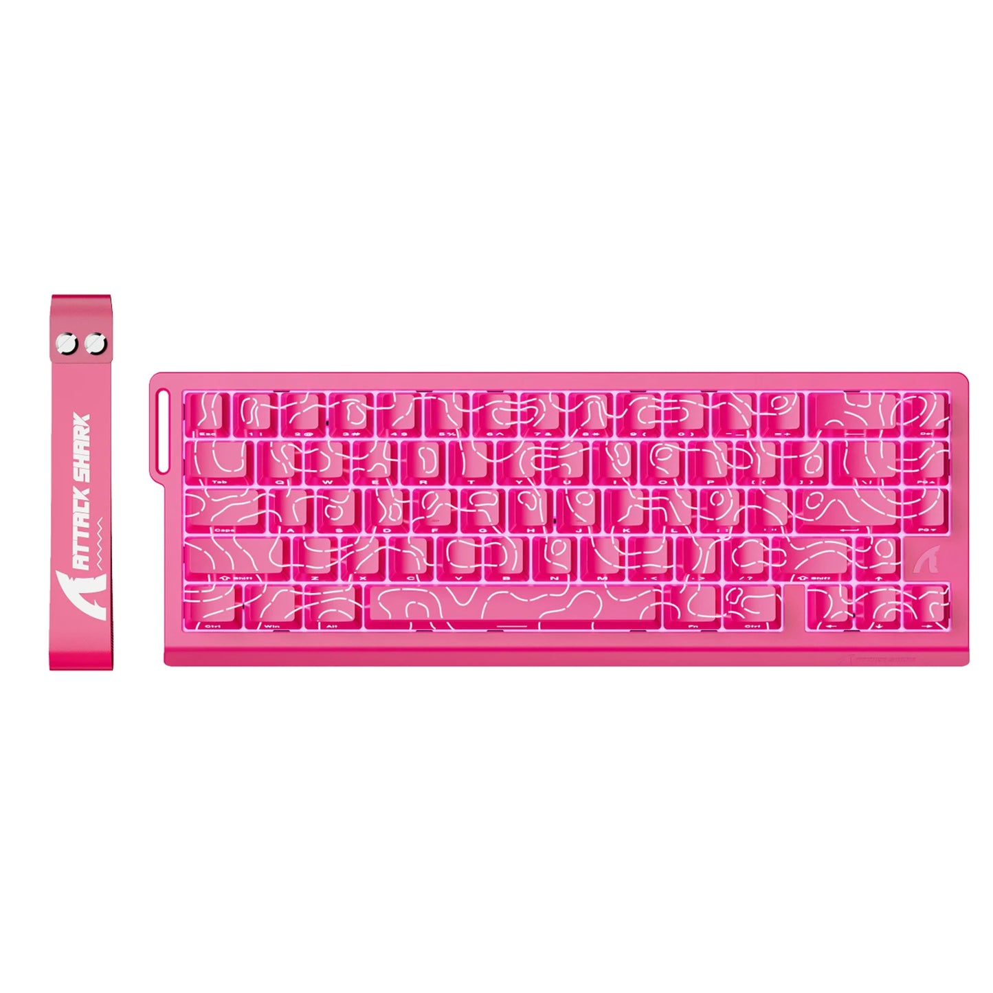 ATTACK SHARK X68 HE Rapid Trigger 8KHz Magnetic Keyboard, 0.01mm RT Accuracy, 60% Layout, RGB, Support RT/Snap Tap/DKS/MT/TGL