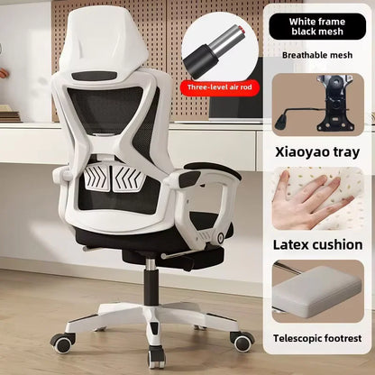 UVR Reclining Computer Chair Home Backrest Chair Office Worker Chair  Comfortable Long Sitting Gaming Chair Conference Seating