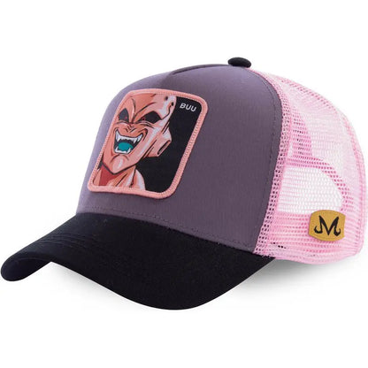Șapcă Dragon Ball Son Goku de vară pentru călătorii, cu cozoroc, pentru bărbați, brodată, în stil hip-hop, din plasă, cu vizieră de soare, șapcă de baseball, pentru sport în aer liber