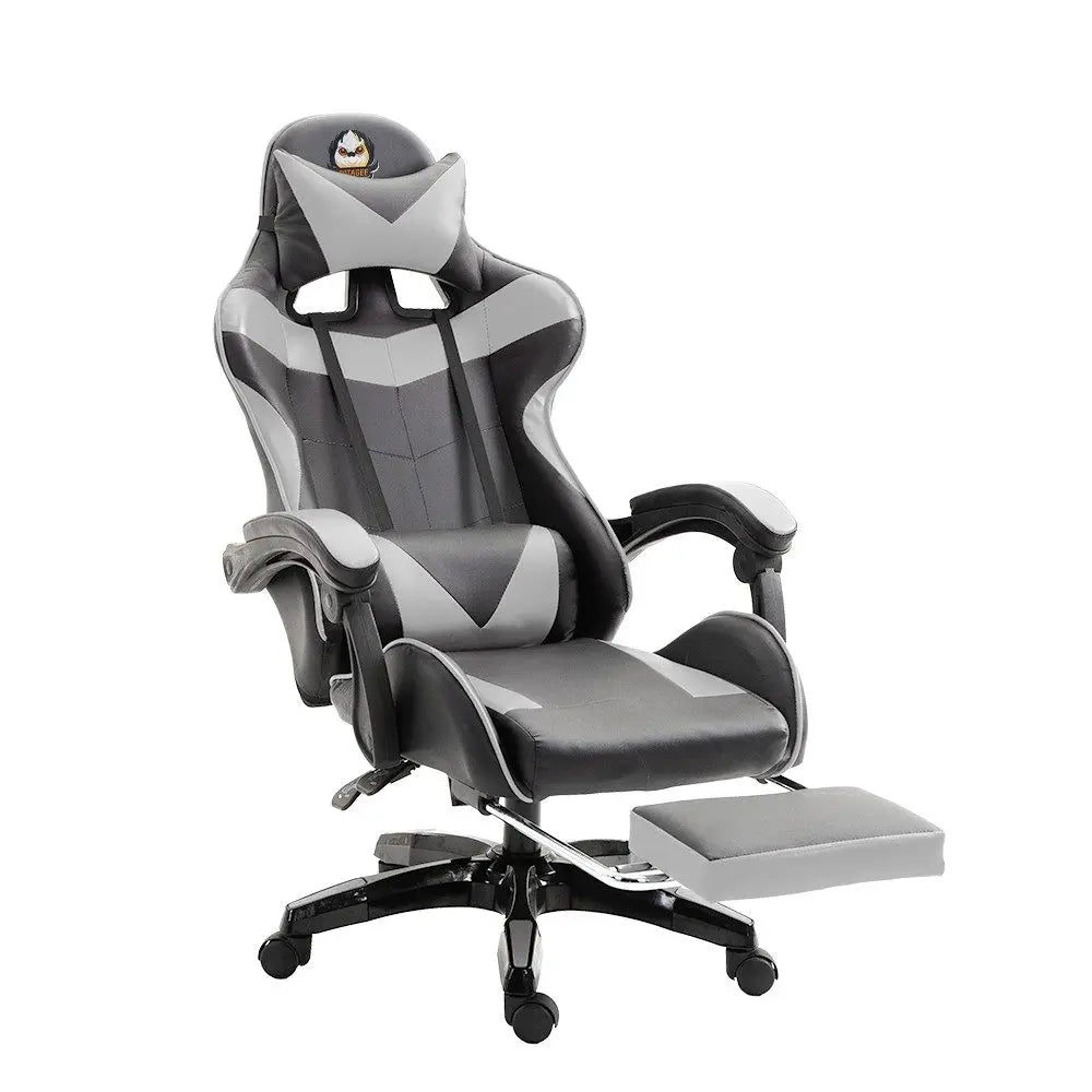 Gaming chair Gaming armchair Height Adjustable Office Chair with Adjustable Recumbent Function with Cat Ears and Pillows