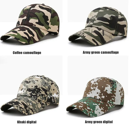 Adjustable Baseball Cap Summer Sunscreen Hat Camouflage Camo Camping Hiking Fishing Caps