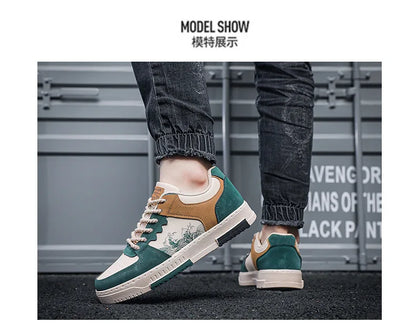 autumn new men casual shoes Outdoor Breathable Flat Shoes Fashion LaceUp Sneakers Men Comfort Trendy Sports Shoes Zapatillas