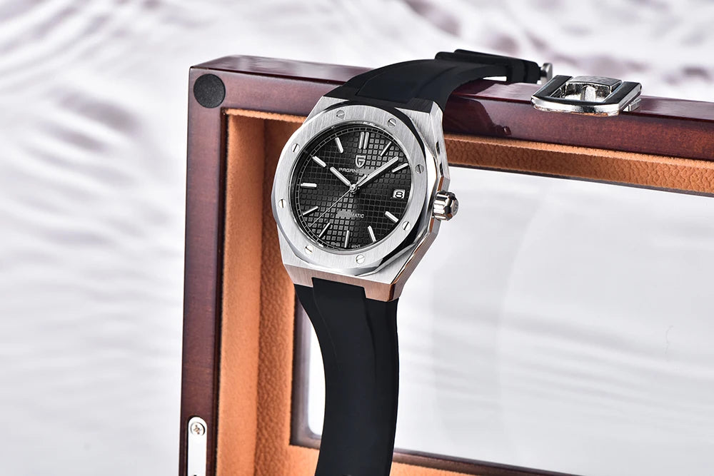 PAGANI DESIGN MIYOTA 8215 Men Automatic Mechanical Watches 40MM Sapphire Stainless Steel Waterproof Luminous Wrist Watch