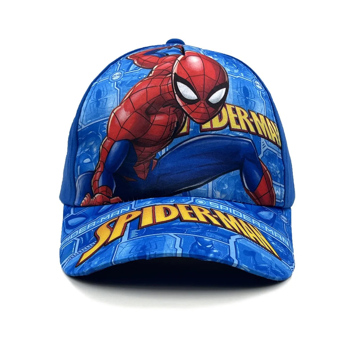 Casquette de baseball Marvel Spider-Man Anime pour enfant, casquette à visière de dessin animé, en coton et polyester, protection solaire toutes saisons, idée cadeau