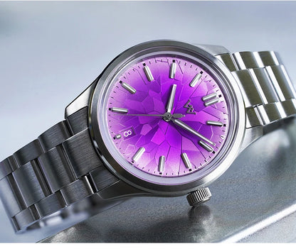 WM Watch Automatic Mechanical Watch NH35 Glacier Series 100M Waterproof AR Coated Sapphire Welly Merck Watches For Man WM226
