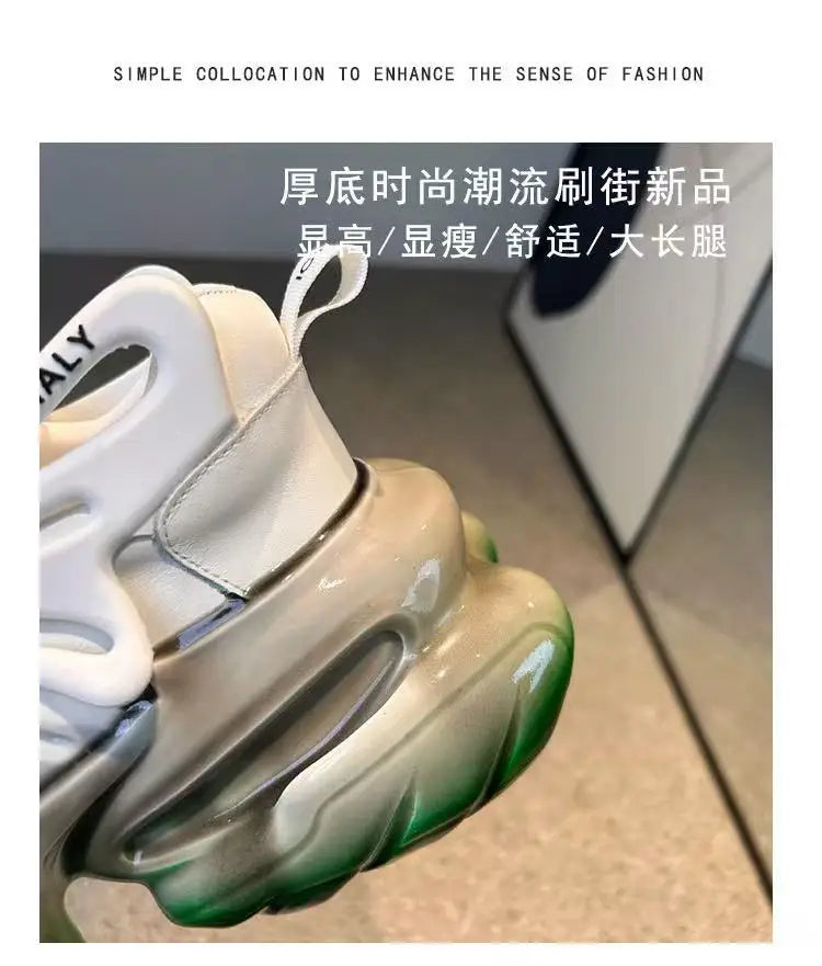 2026 Original Brand Couples Fashion Thick Bottom Sport And Leisure Shoe Designer Height Increase Anti Slip Outdoor Walking Shoe