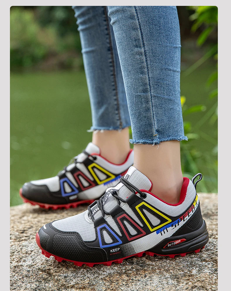 Women's Waterproof Hiking Shoes Outdoor Sports Shoes Women's Walking Travel Sports Shoes Bicycle Sports Shoes Running Sports Sho