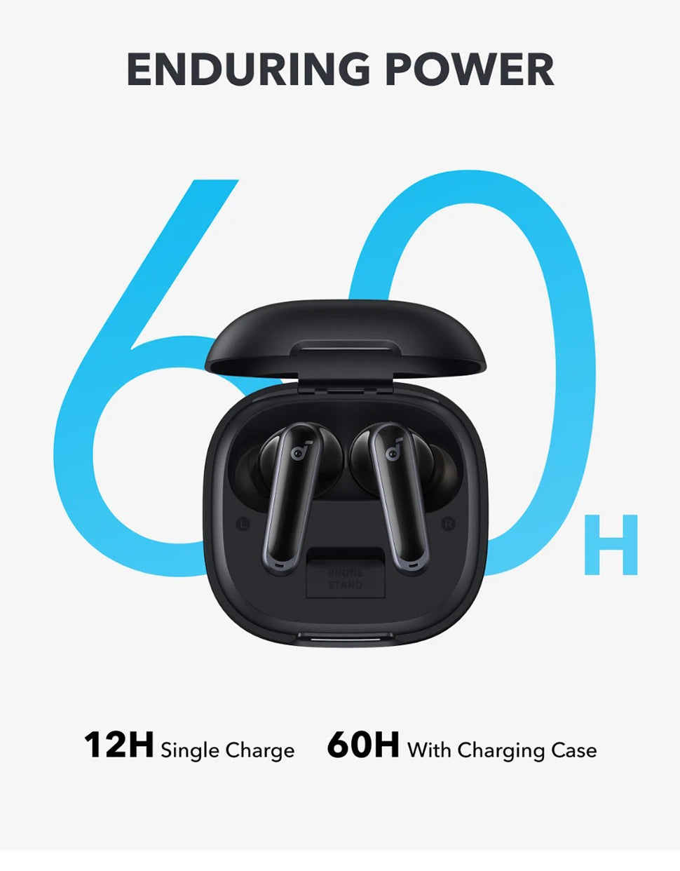 (EU stock) Soundcore P40i by Anker, Wireless Earbuds with ANC, BassUp Technology, 60h Playtime, 2-in-1 Charging Case, IPX5, Bluetooth
