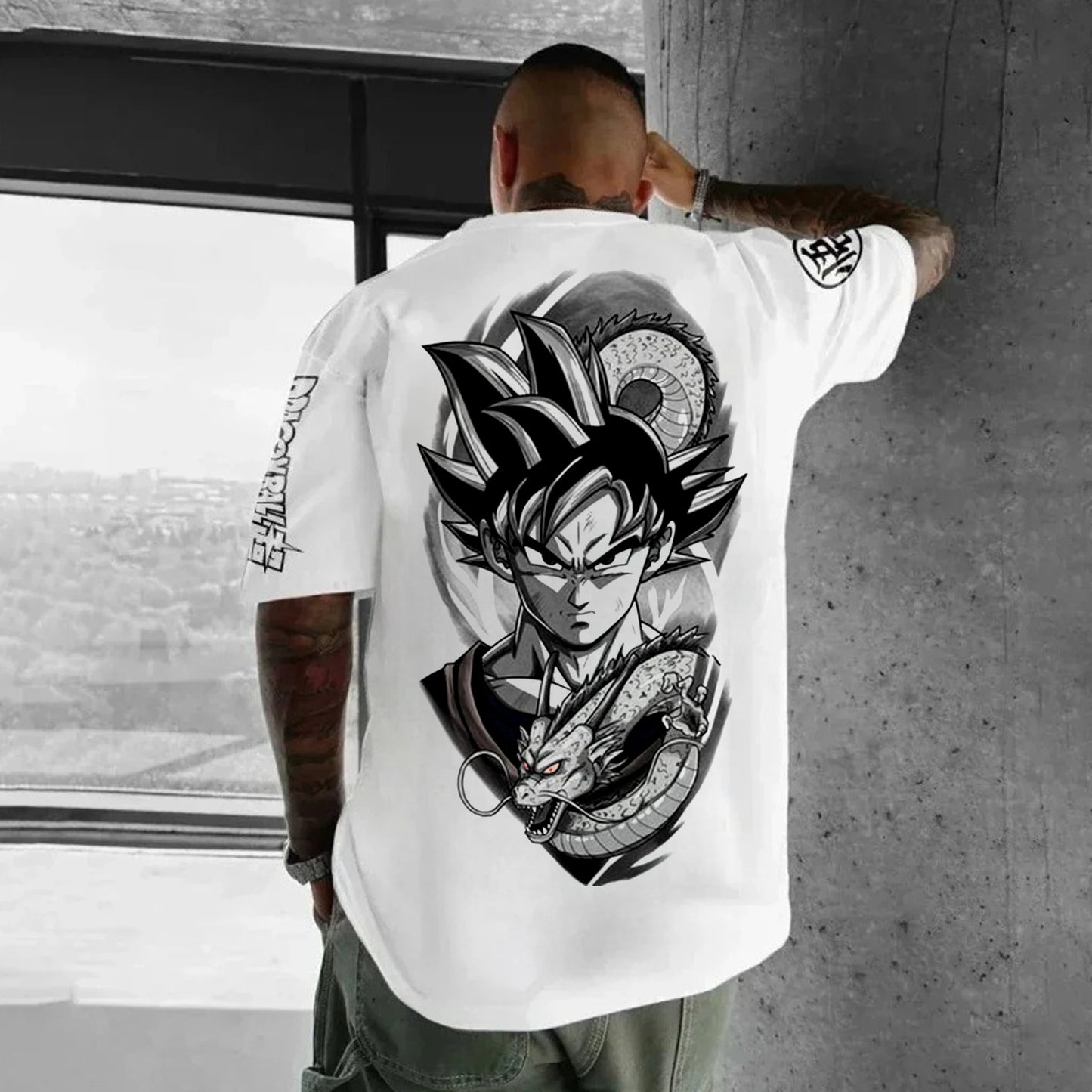 Dragon Ball Japanese Anime Printed Men's T-Shirt Majin Buu Boys Children Harajuku Short Sleeve Kids Goku T-shirt Summer Clothing
