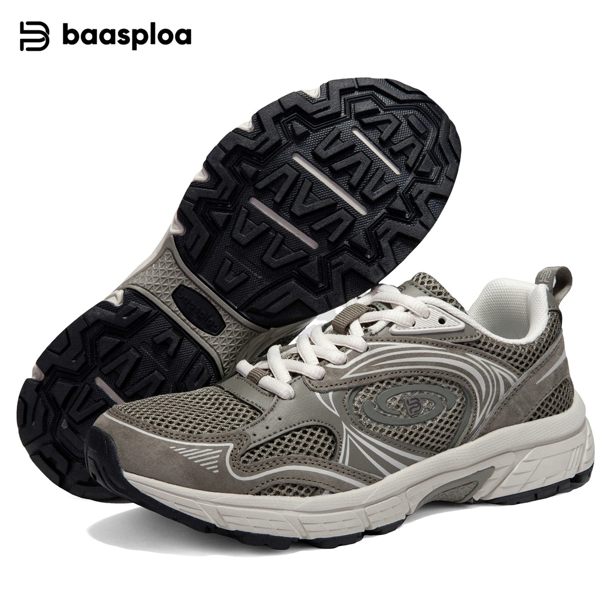 Baasploa Women Running Sneakers Brand Mesh Breathable Comfortable Walking Shoes Outdoor Anti-slip Female Casual Jogging Sports Shoes